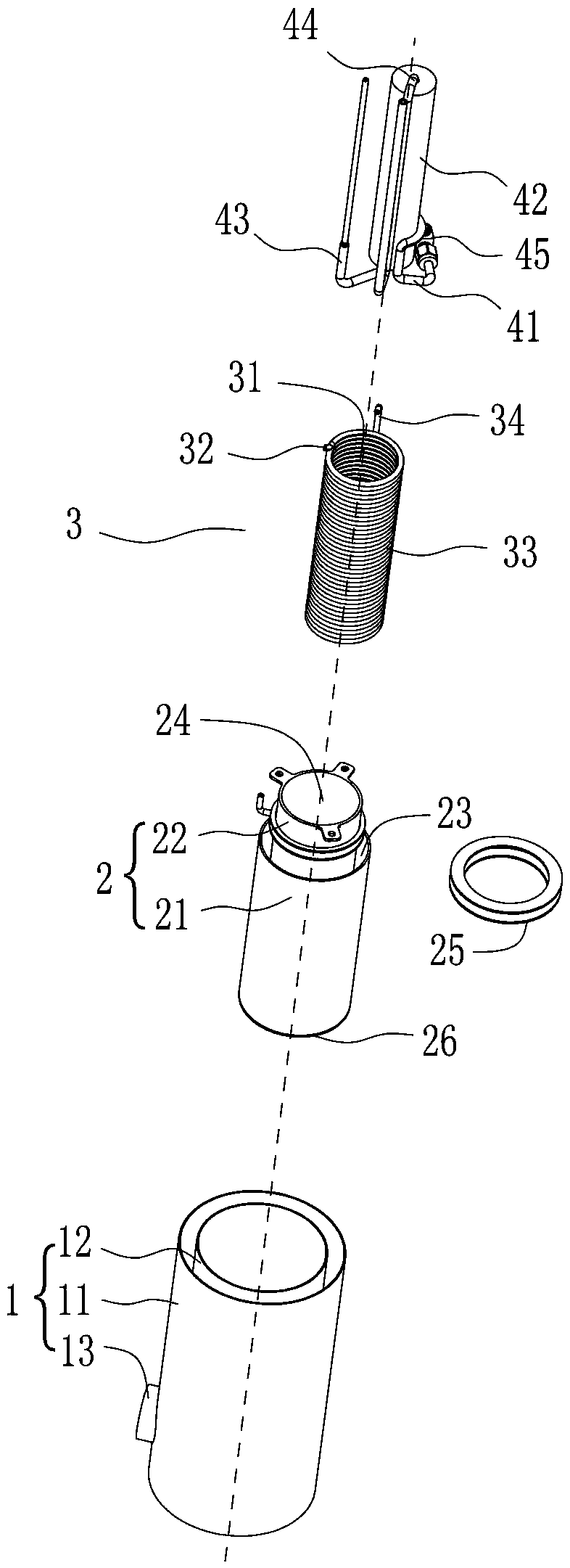 Titanium alloy methanol-water reformer and hydrogen production device