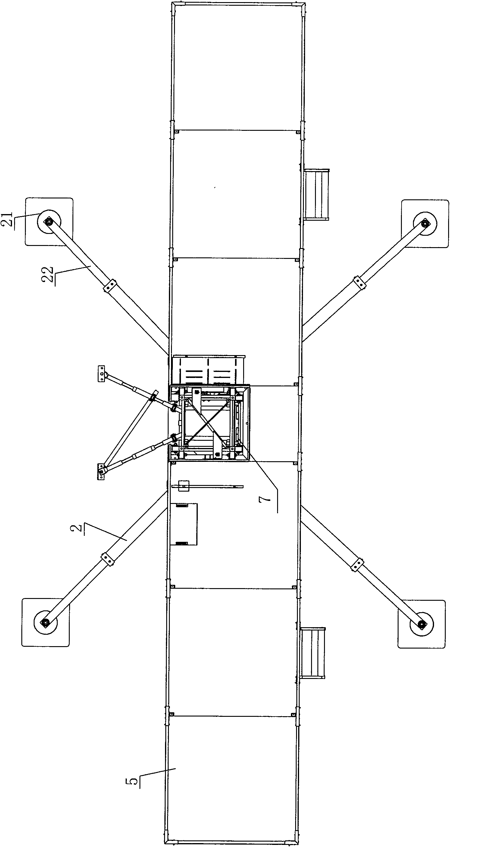 Mast climbing type aerial working platform