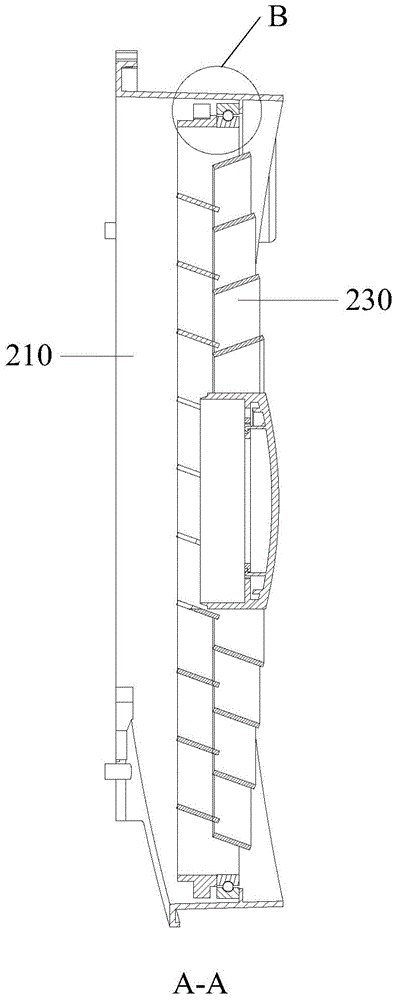 Air guide device and air conditioner indoor unit with same