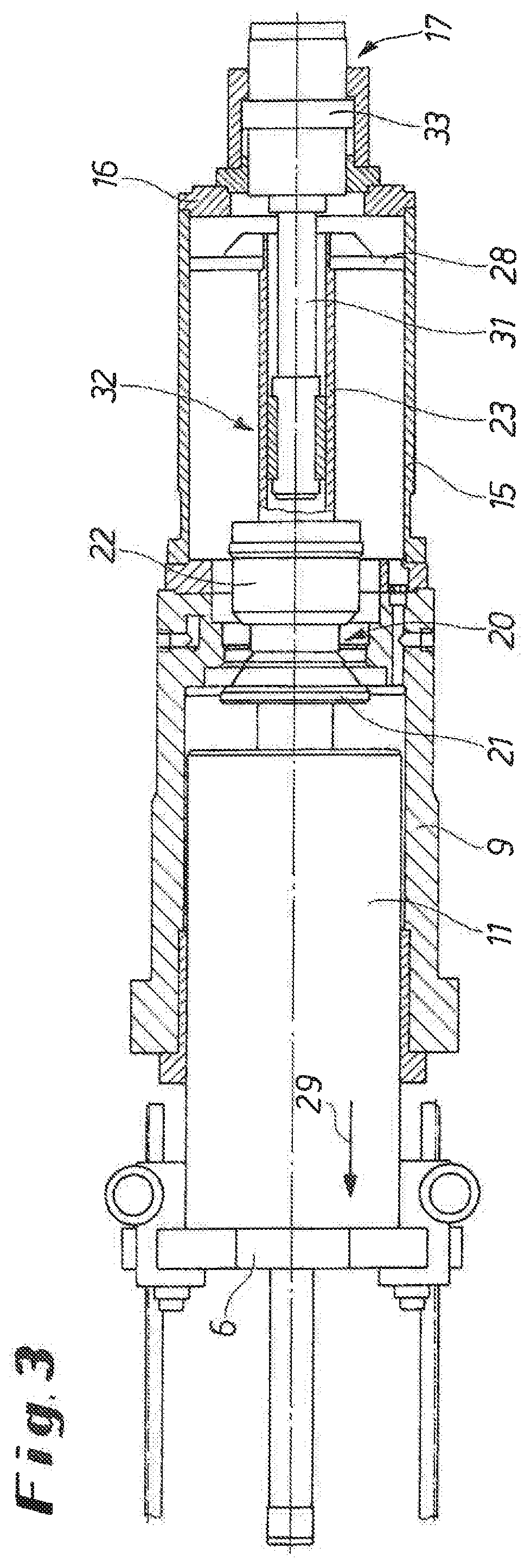 Bar press with hydraulic drive