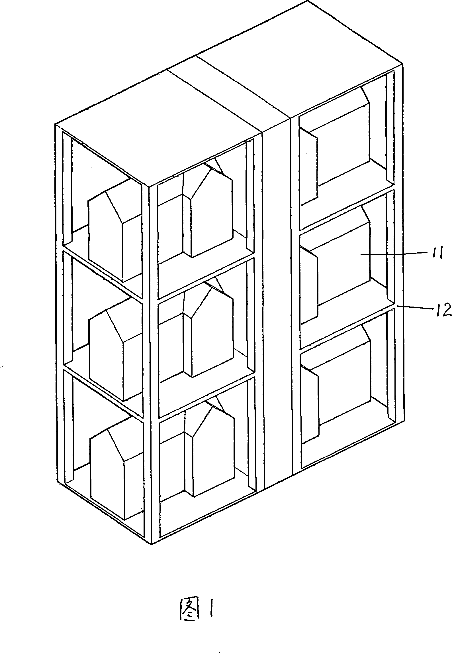 Combined type air ecological villa