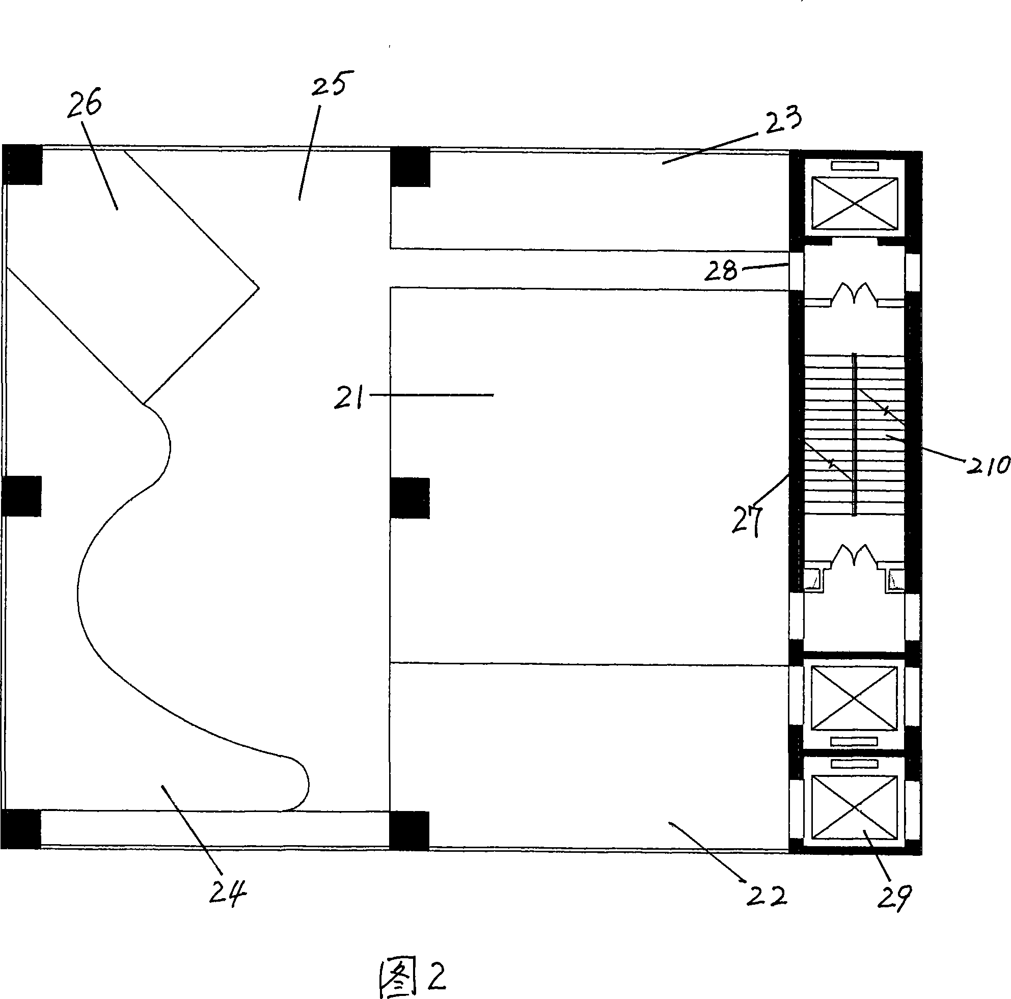 Combined type air ecological villa