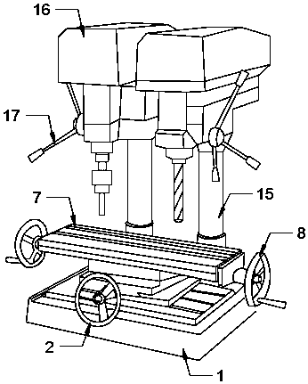 Double-end drilling and milling fixture for machining end surface of disk hub