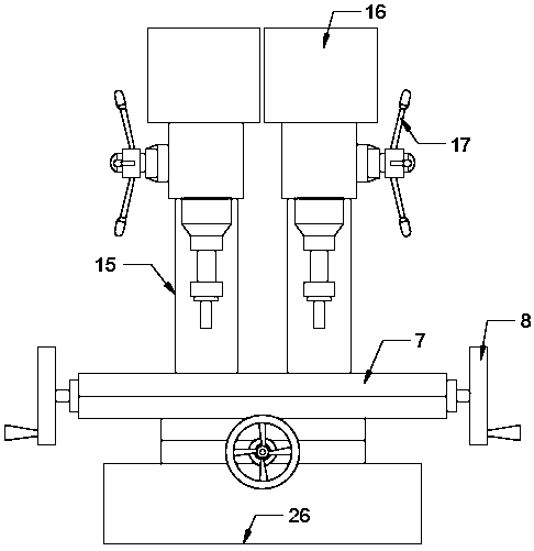 Double-end drilling and milling fixture for machining end surface of disk hub