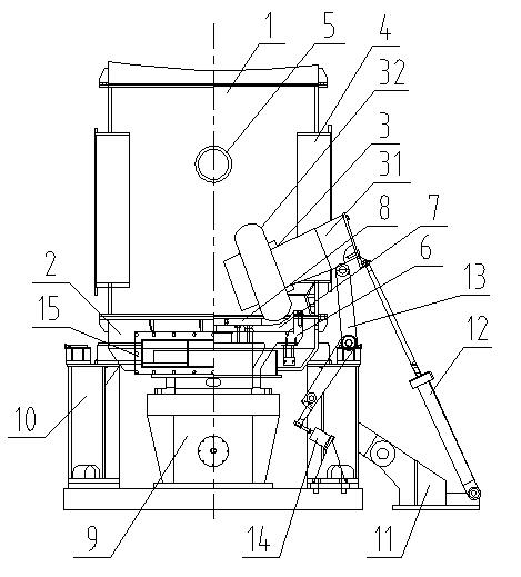 A vertical grinding roller sand making machine