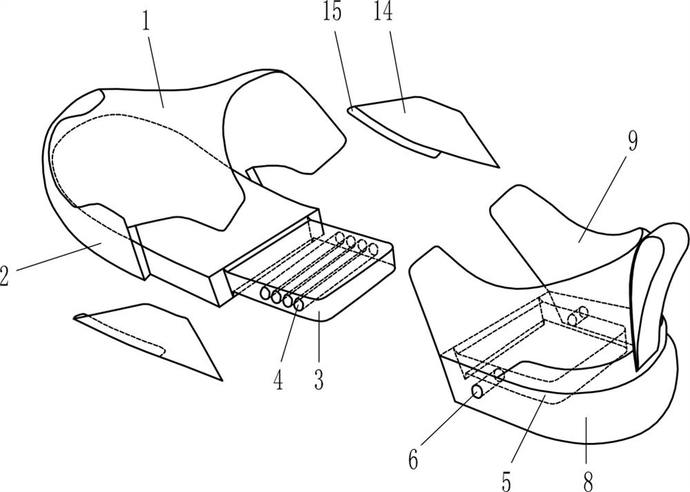 Split type adjustable shoe