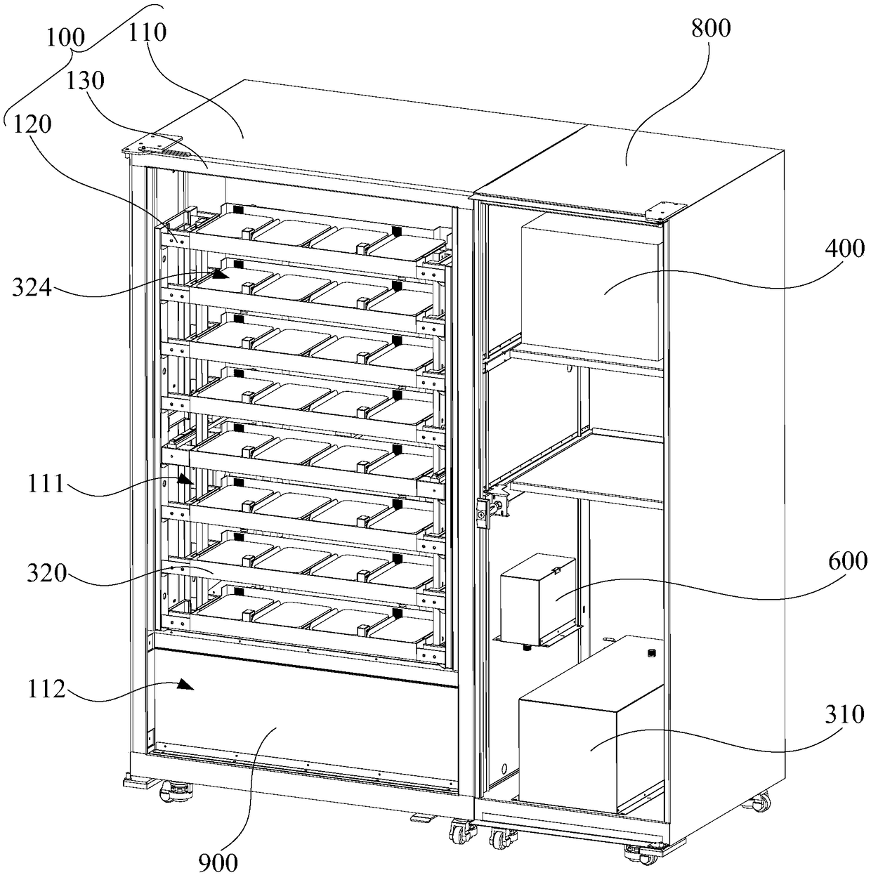 Package food vending machine