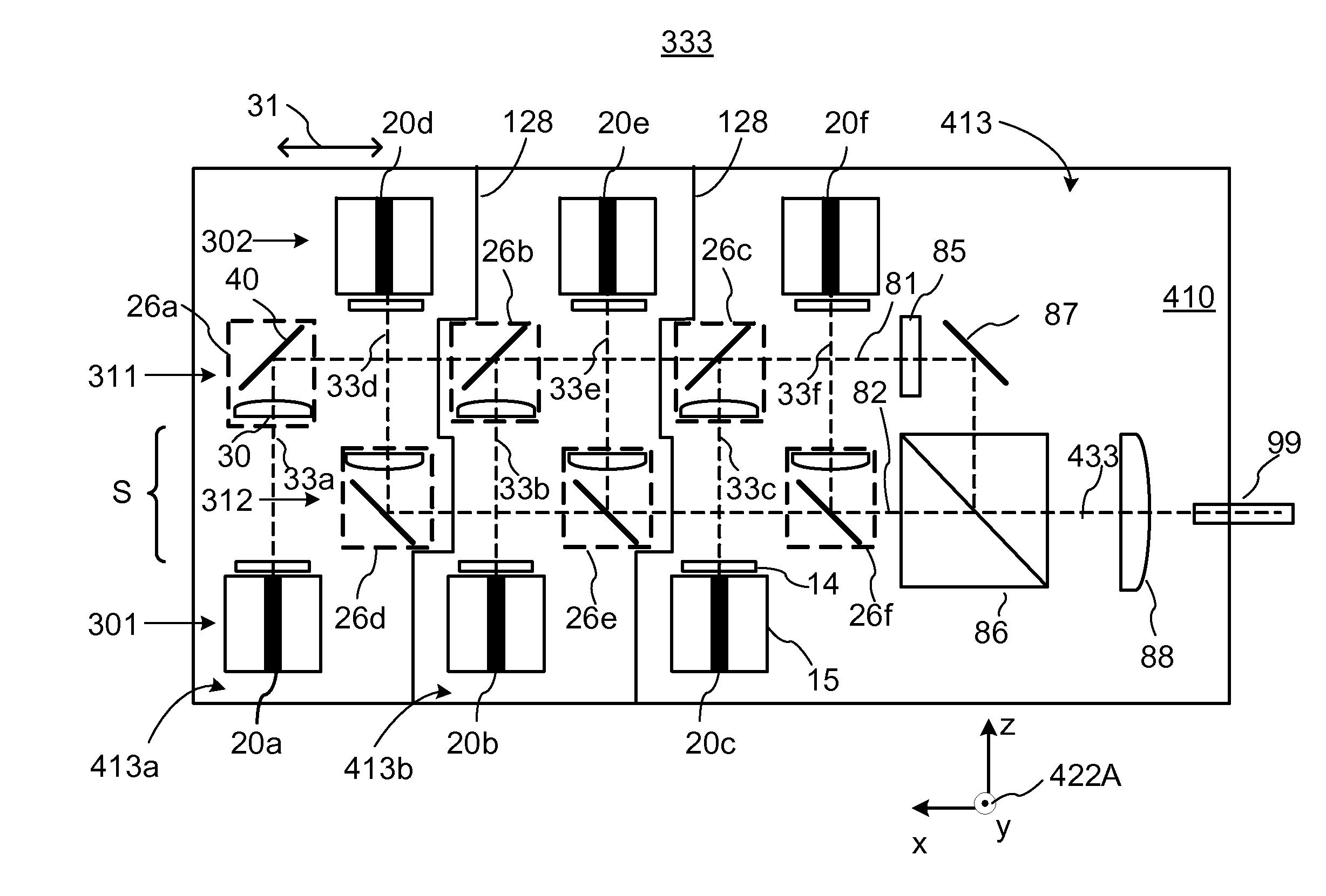 Beam combining light source