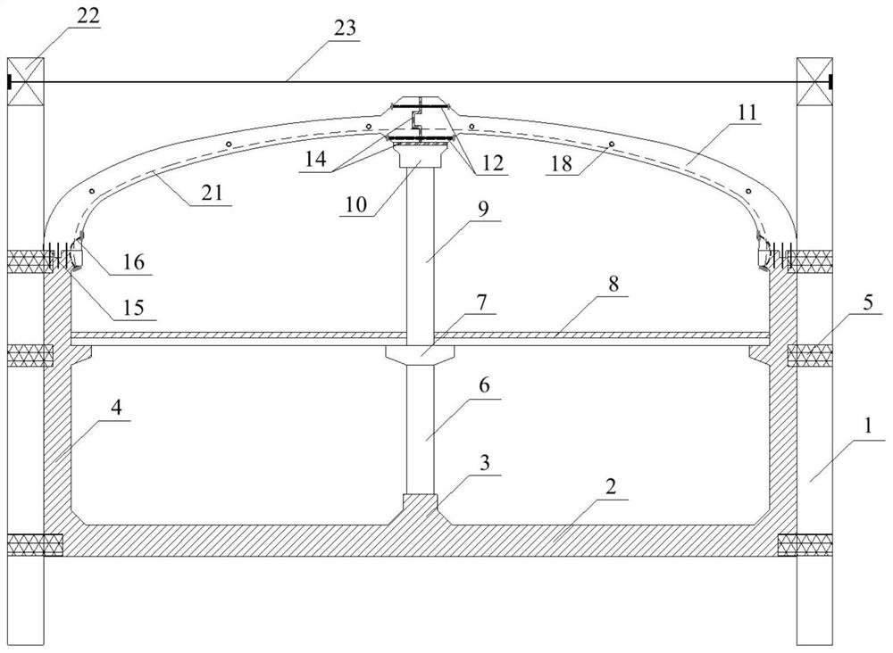 Structural design and construction method of a partially assembled subway station