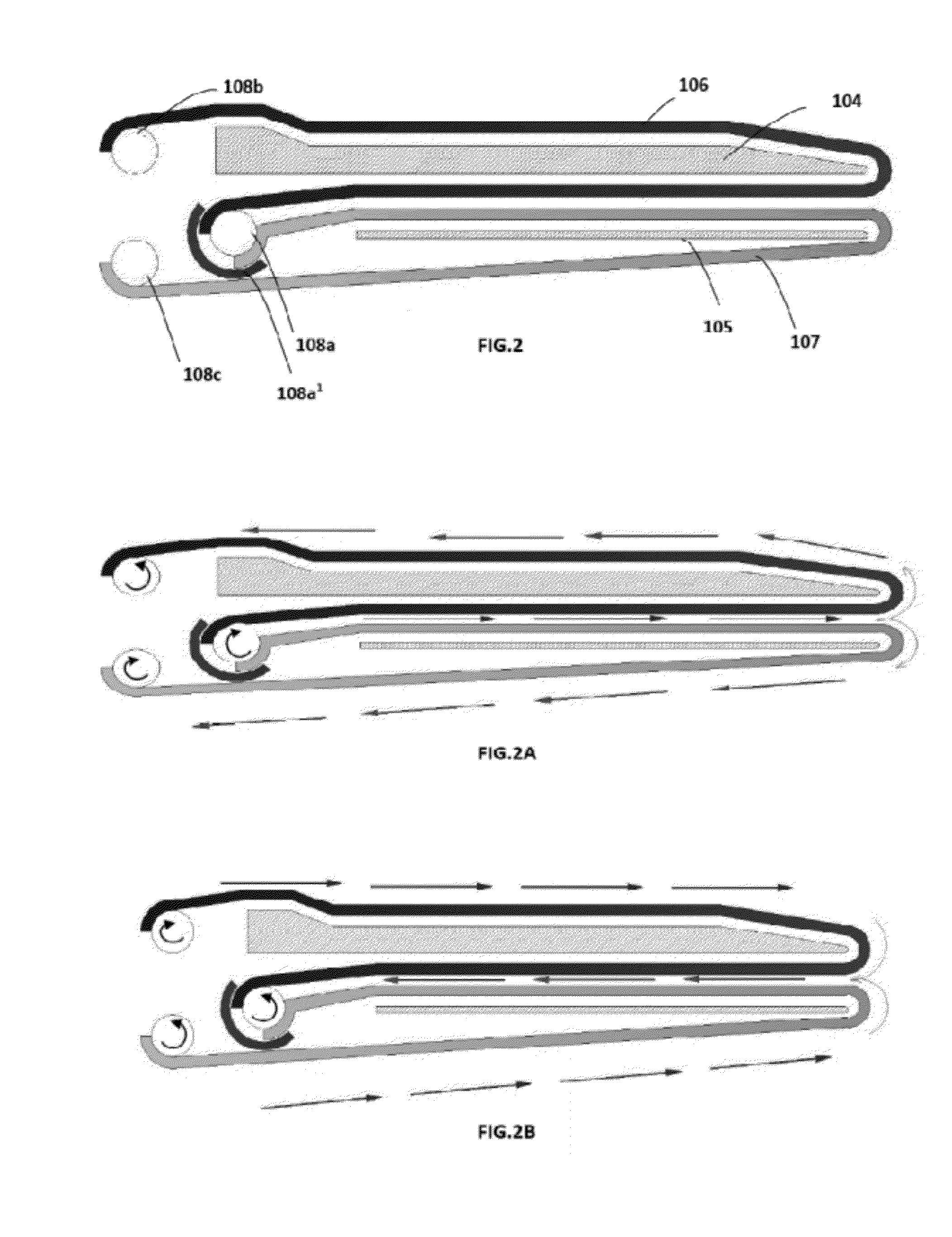 Transfer Belt Mechanism associated with patient transfer gurney system