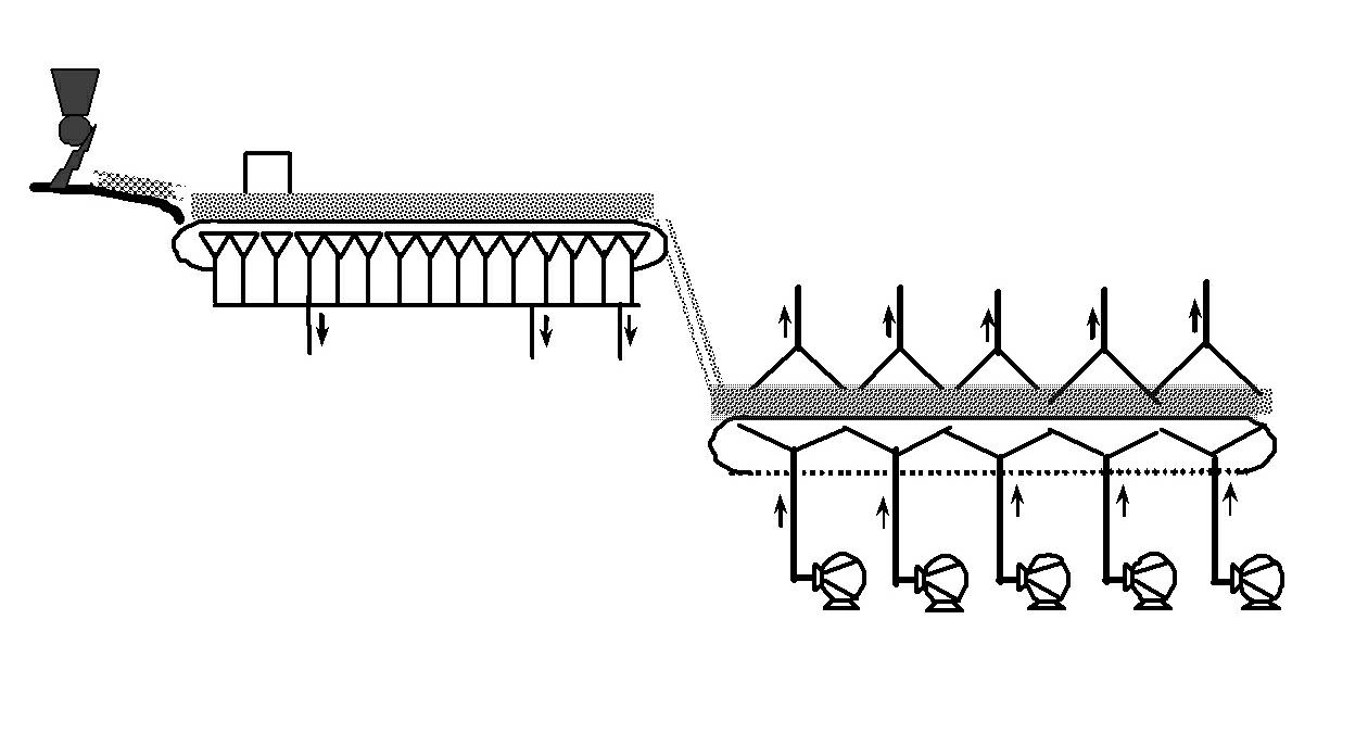 Sintering and cooling integrated method for efficiently recovering and utilizing waste heat resources and device thereof