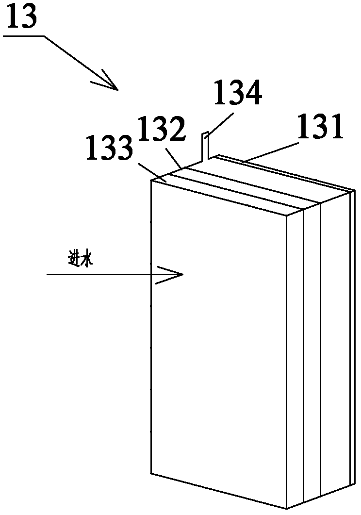 Bio-carbon-fiber flat membrane component and sewage treatment reactor