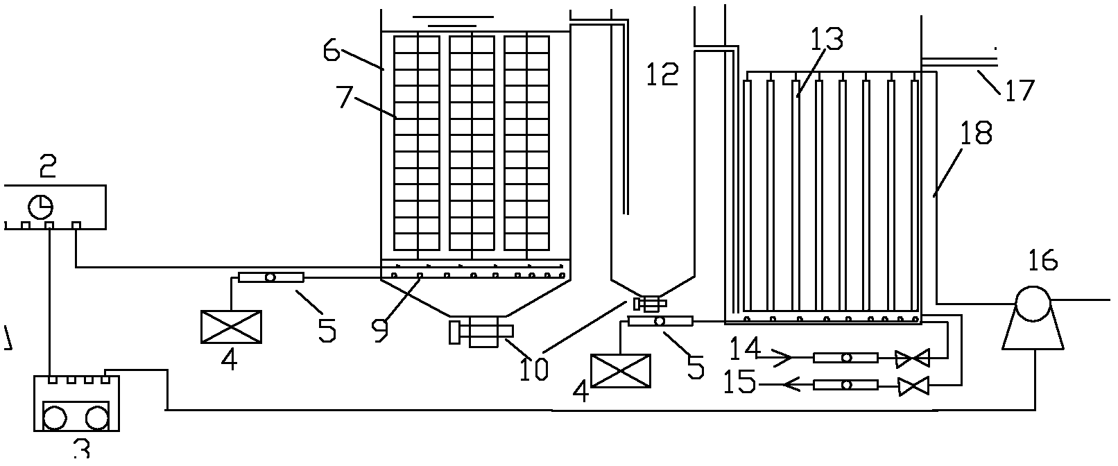 Bio-carbon-fiber flat membrane component and sewage treatment reactor