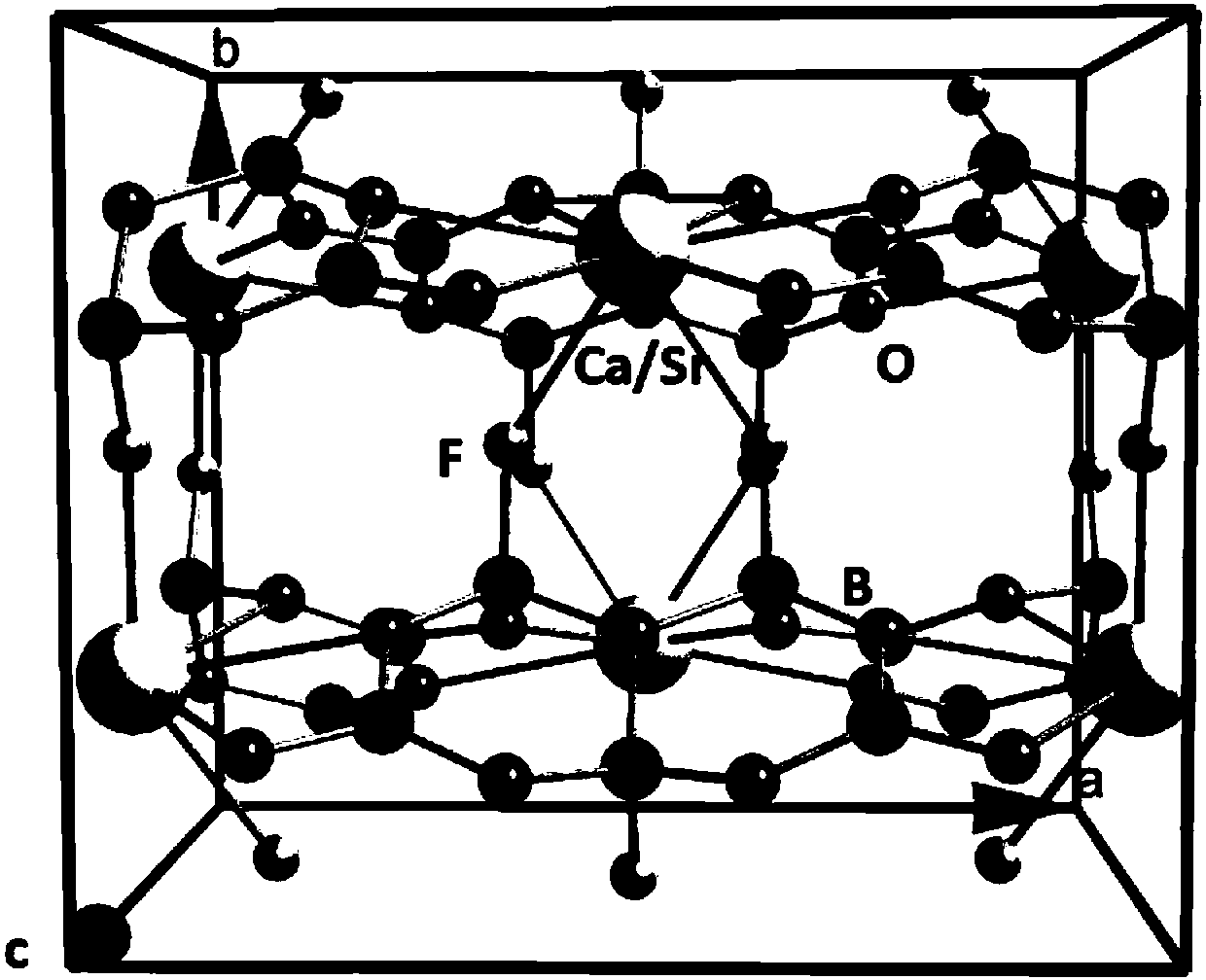 Alkali earth metal fluoborite compounds as well as crystal, preparation method and application thereof