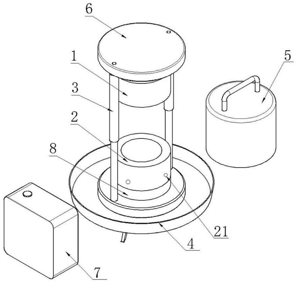 Gravity extrusion type single-ball ice press