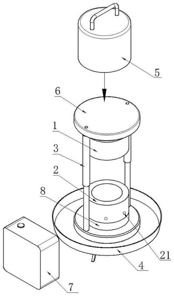 Gravity extrusion type single-ball ice press