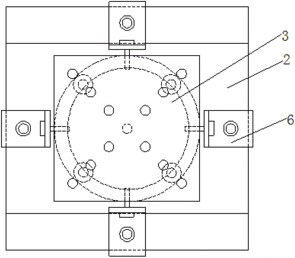 Applied to the experimental component of the fixed support of the axial load on the universal testing machine