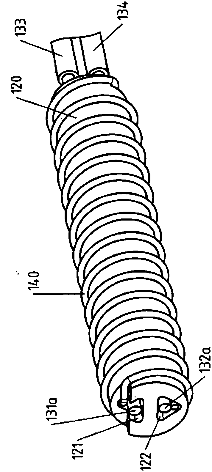 Electrical device with insulators