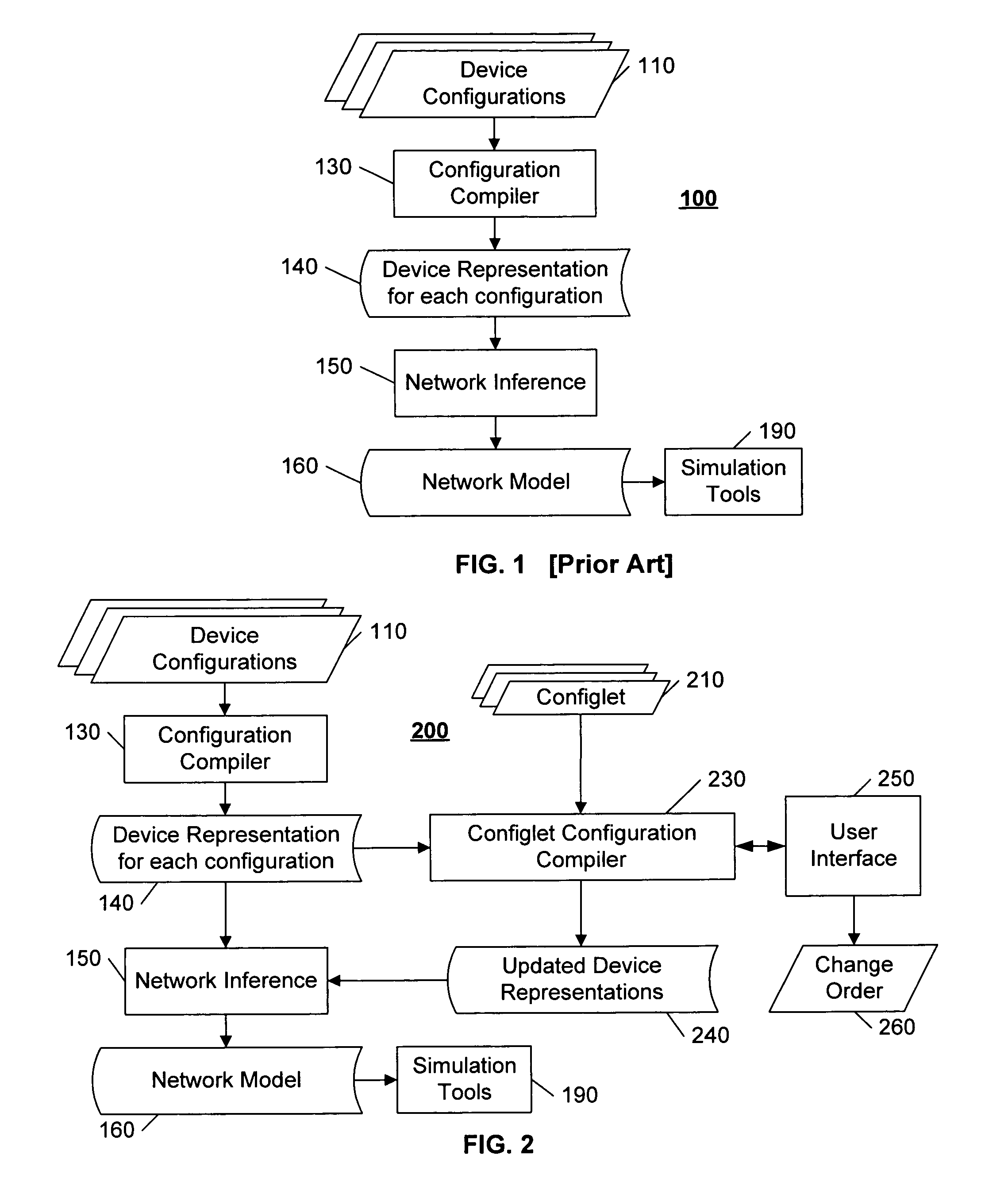 Incremental update of virtual devices in a modeled network