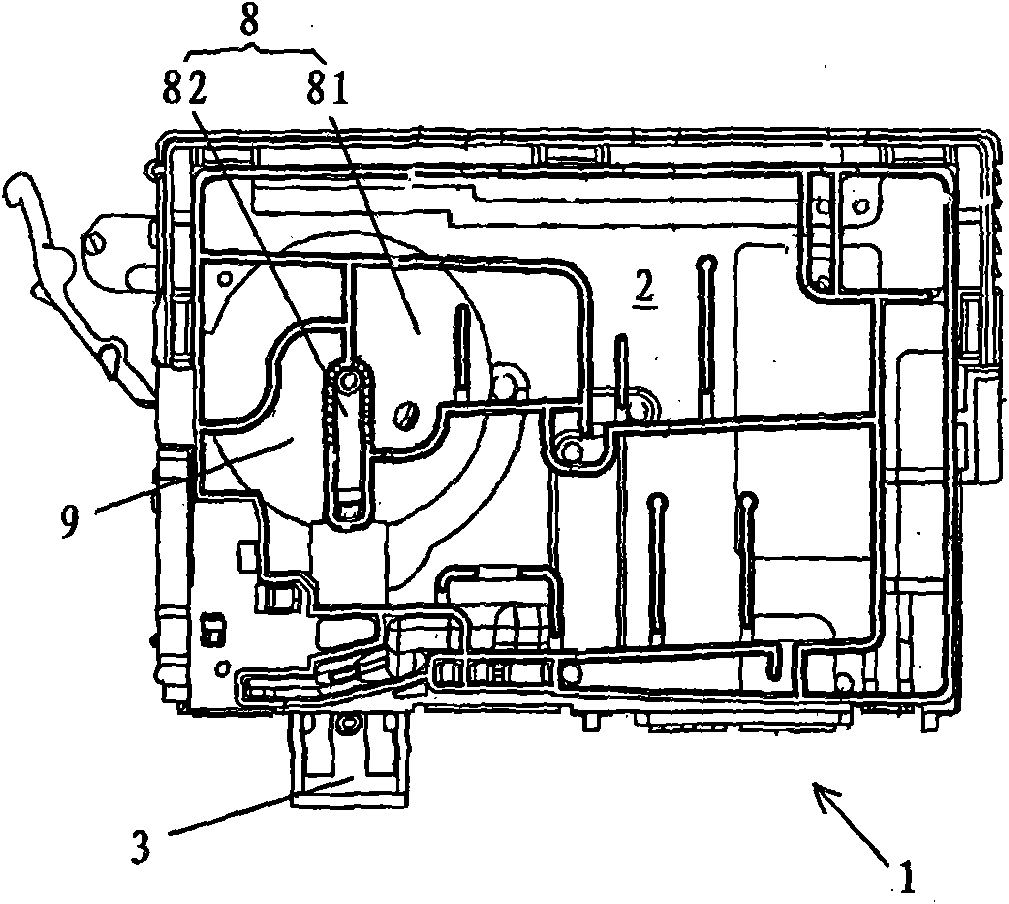 Method for recycling ink box with differential pressure valve and recycled ink box