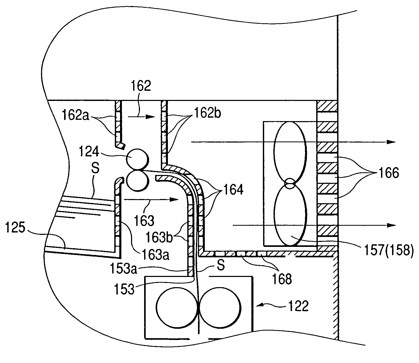 Image forming apparatus with heat exhausting means for exhausting air from around a fixing unit and a delivery tray