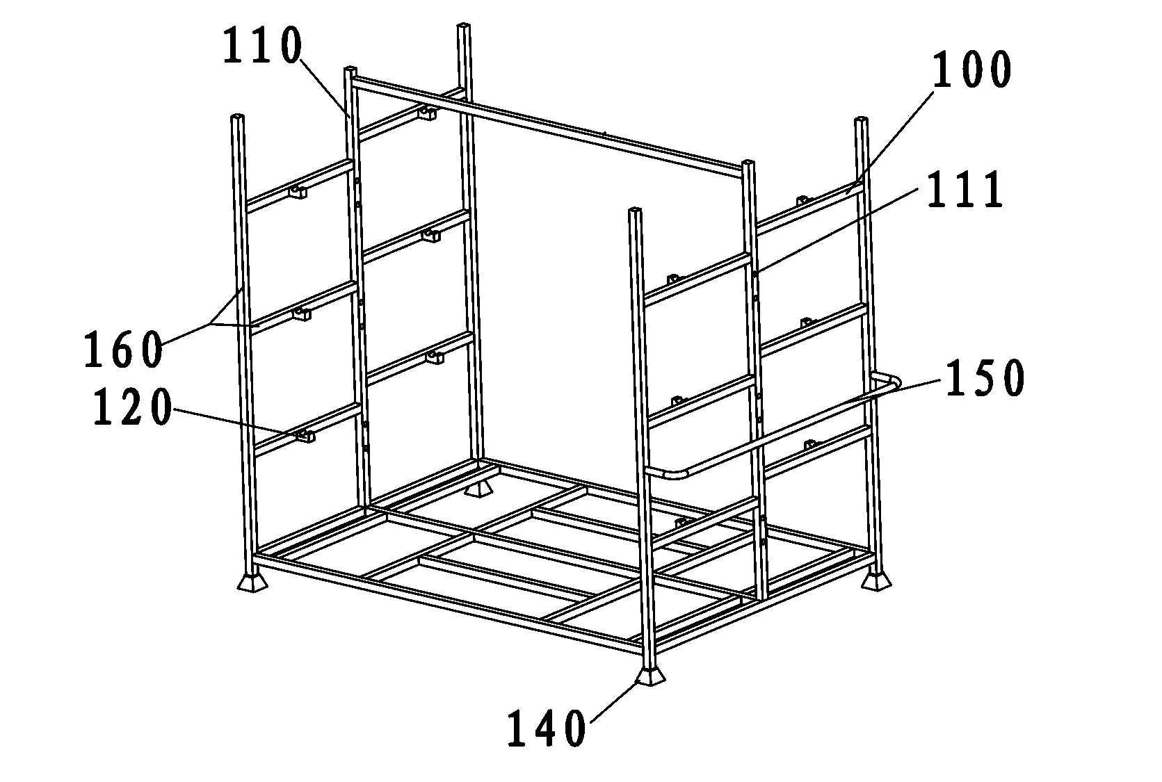 Axial-flow fan blade handling vehicle