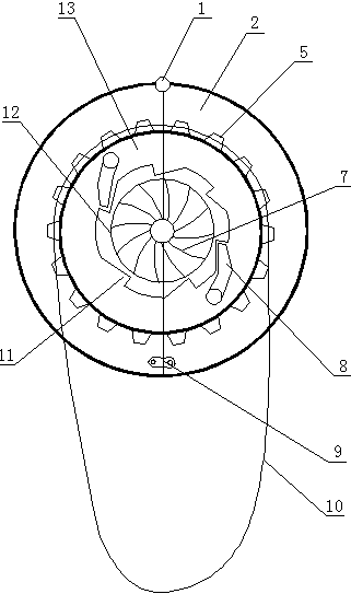 Hard spiral deicing device for power transmission line cable