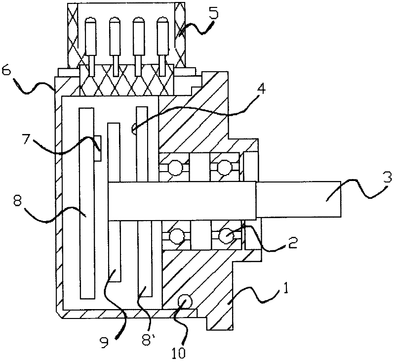 Increment type photoelectric encoder