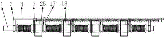 Multi-unit collinear driving transmission