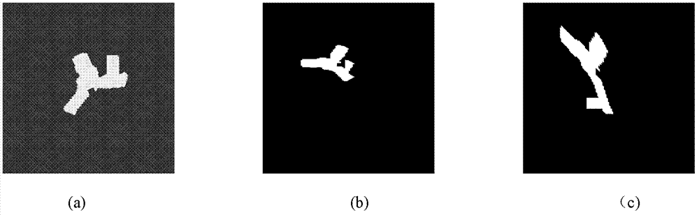 Object segmentation method based on priori shape and CV (Computer Vision) model