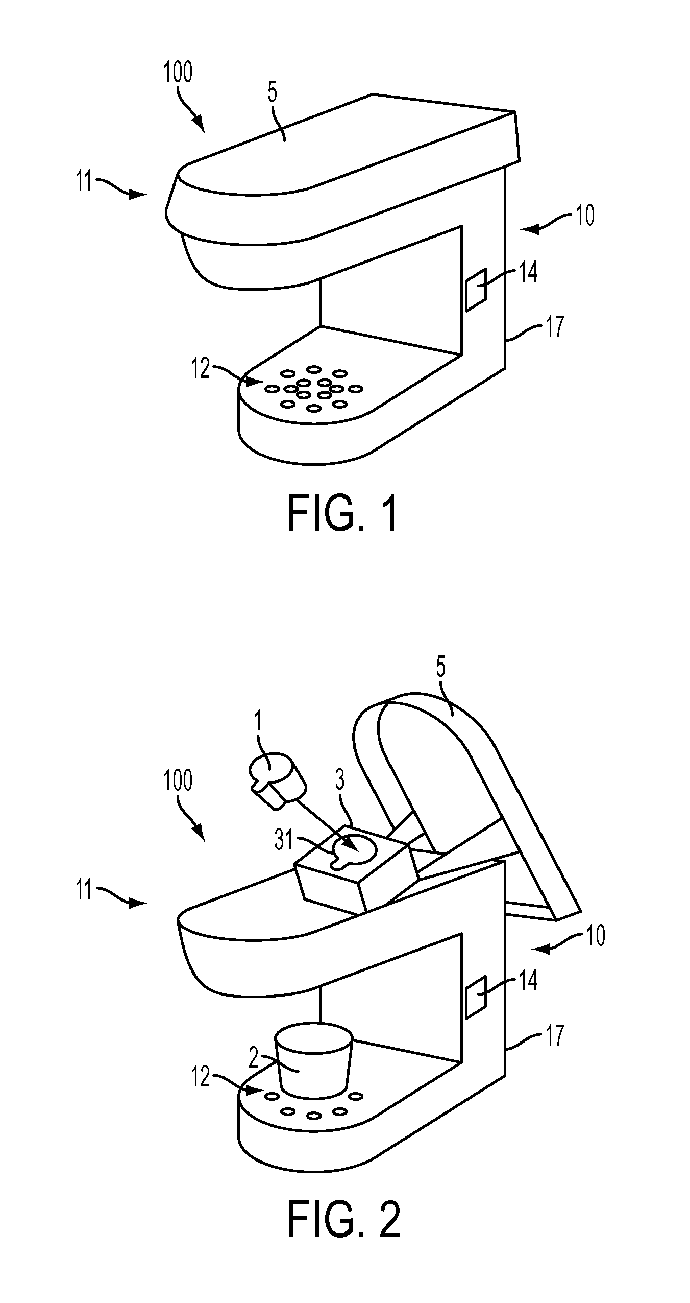 Beverage machine cartridge holder