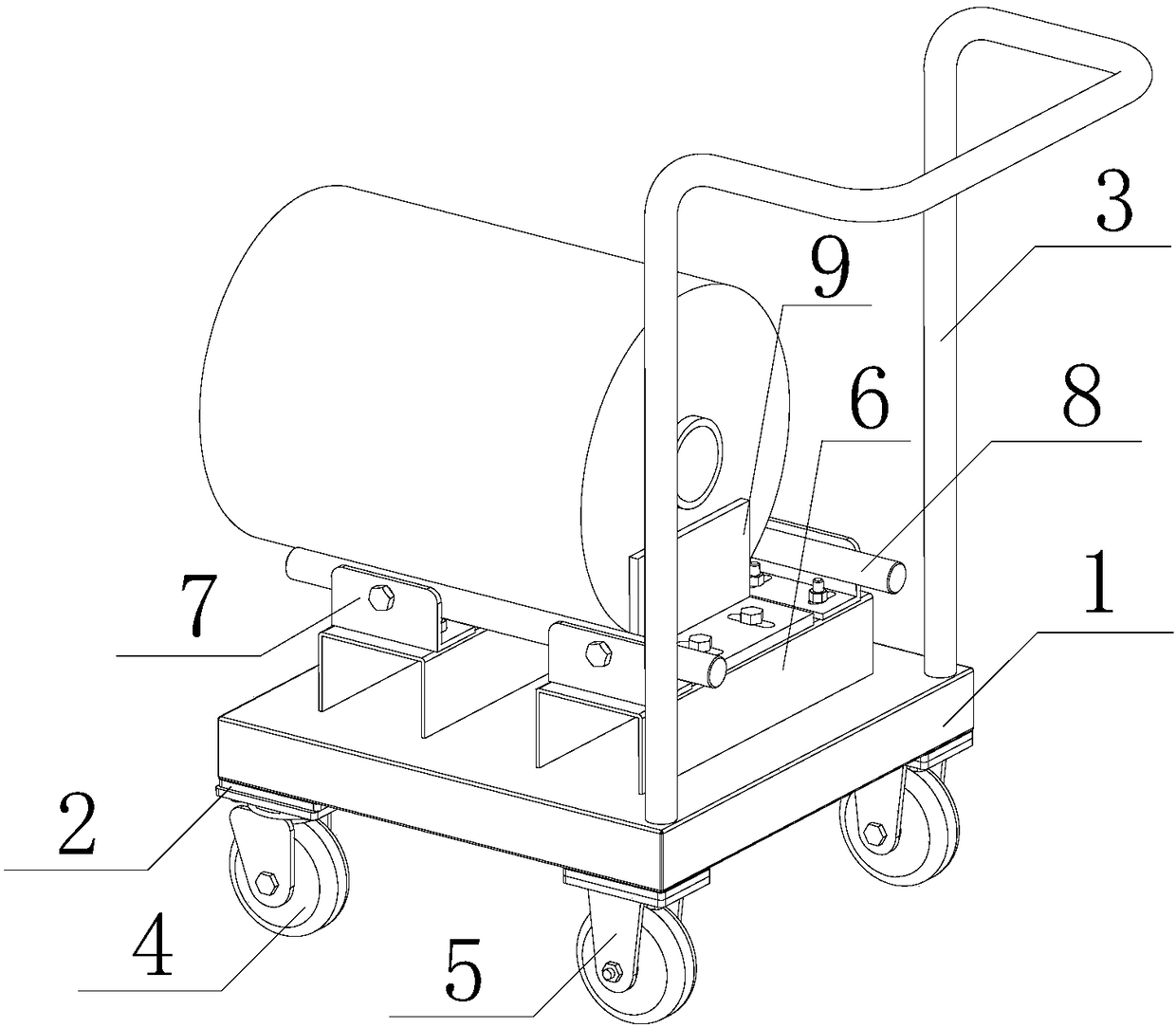 A GDX6S large oil seal loading trolley