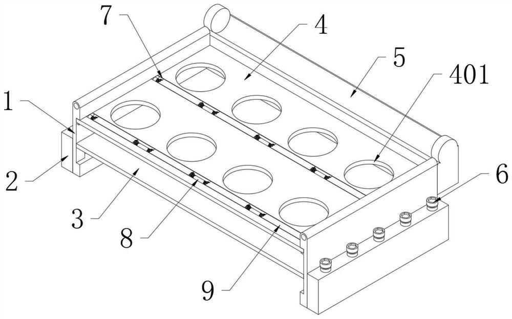 Pear-shaped bottle dosing tray rack for chemical physics laboratory