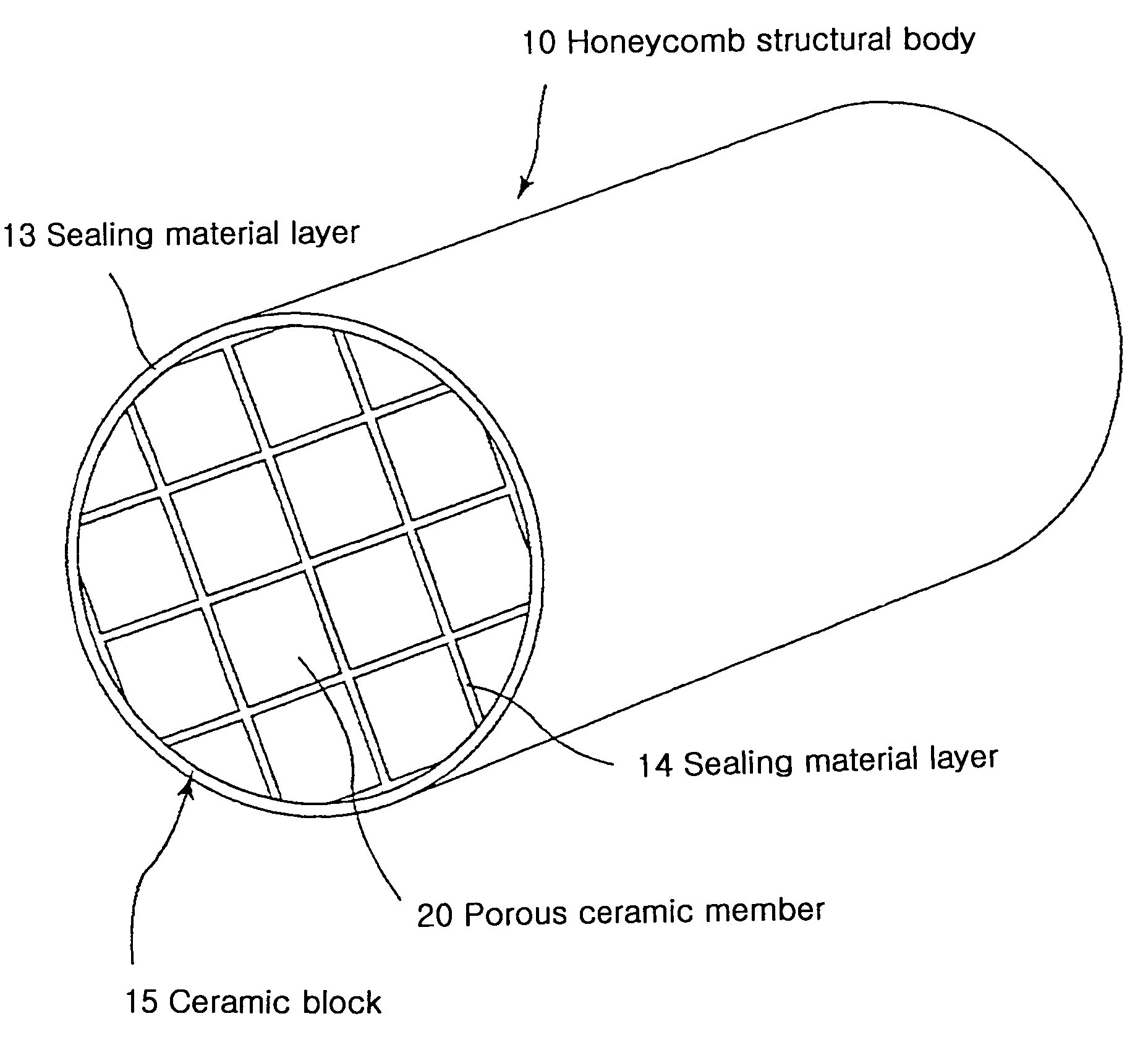 Honeycomb structural body