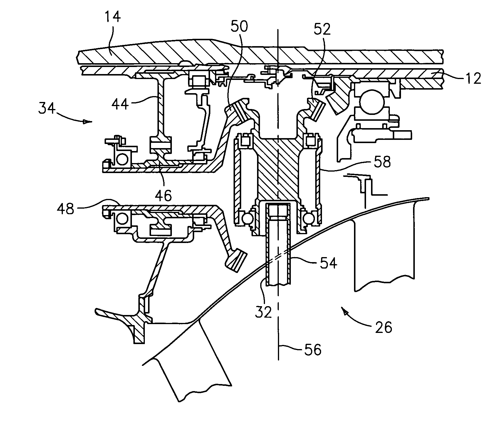 Apparatus for driving an accessory gearbox in a gas turbine engine