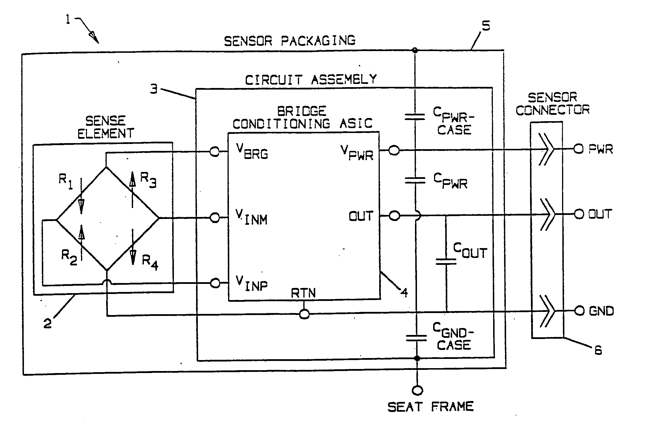 Occupant weight sensor for vehiclular seats, method for making and system therefor