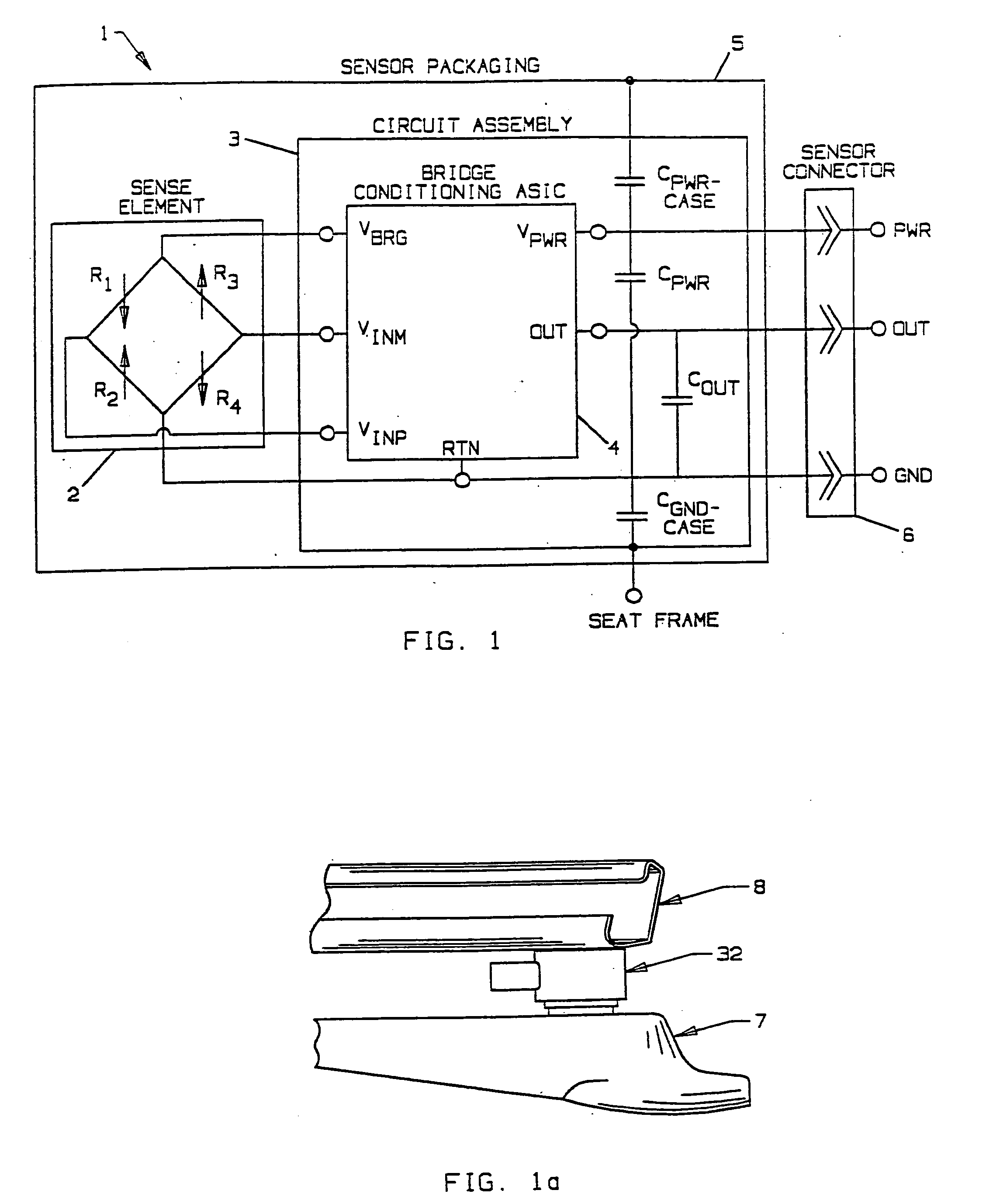 Occupant weight sensor for vehiclular seats, method for making and system therefor