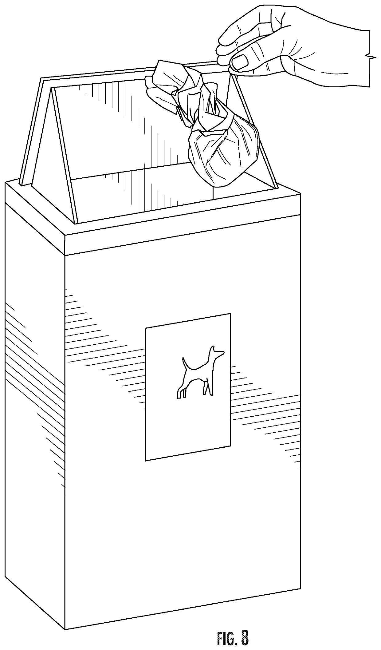 Biodegradable and compostable dog waste materials and method for using same