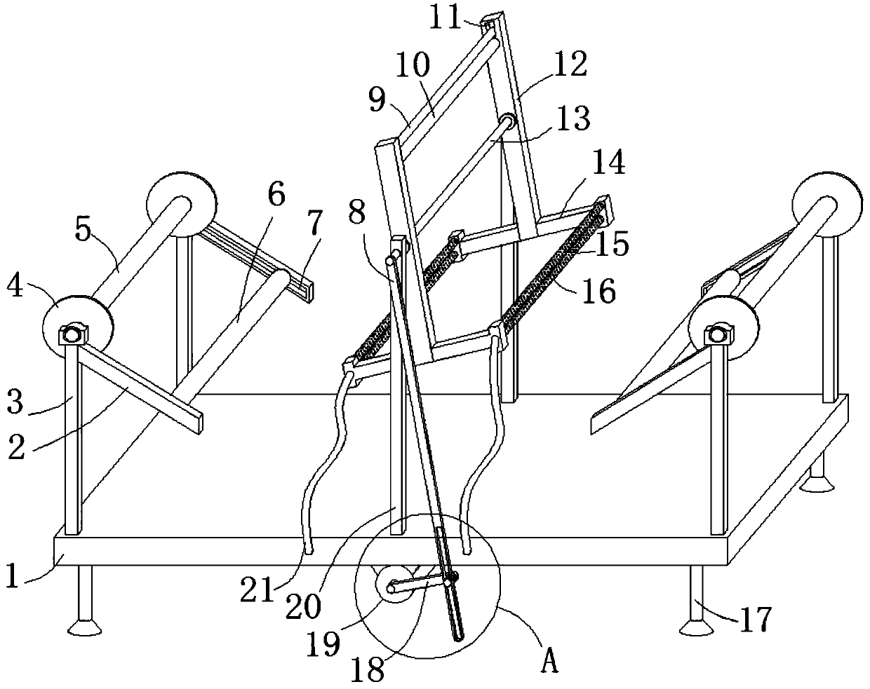 Cloth drying device used for textile processing