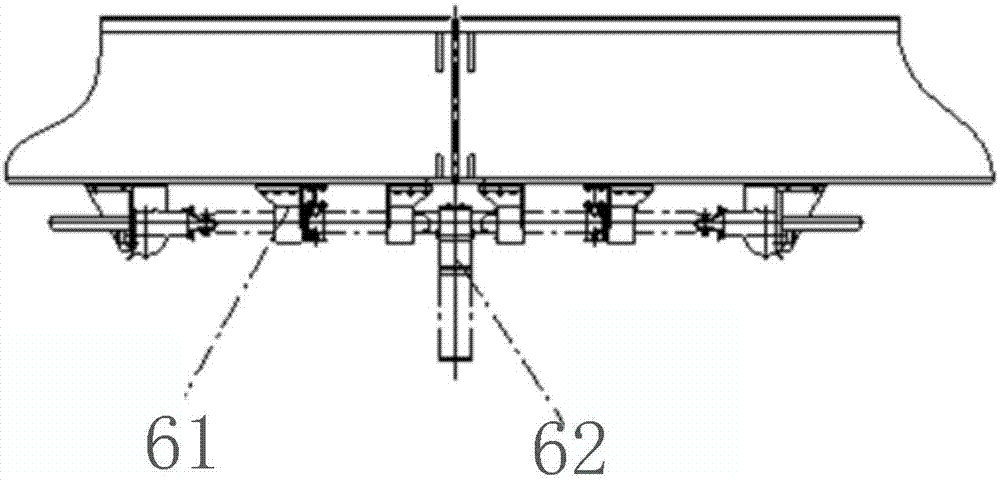 Single crossover turnout used for magnetic levitation traffic