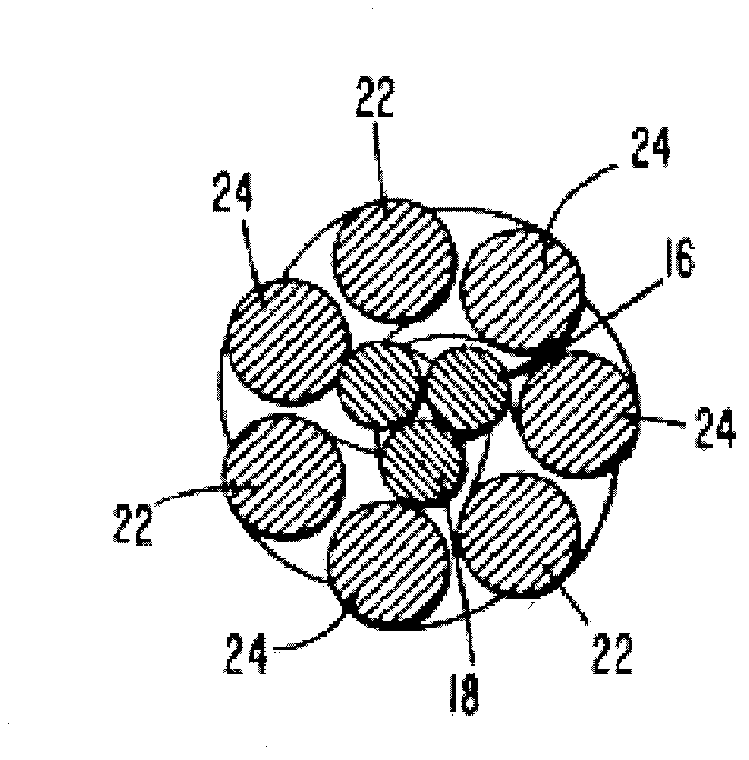 Electric connector with wire-stranding elastic contact pin