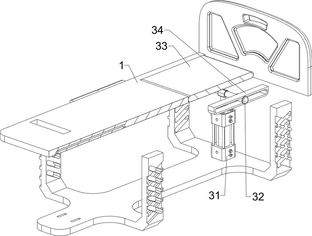 Clinical limb-supported obstetric bed for obstetrics