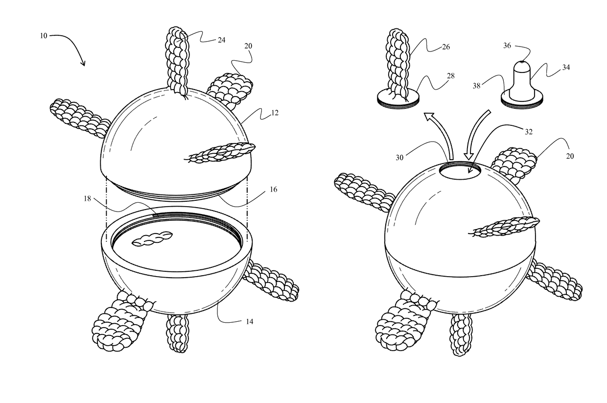 Multi-lobed cooled teething device