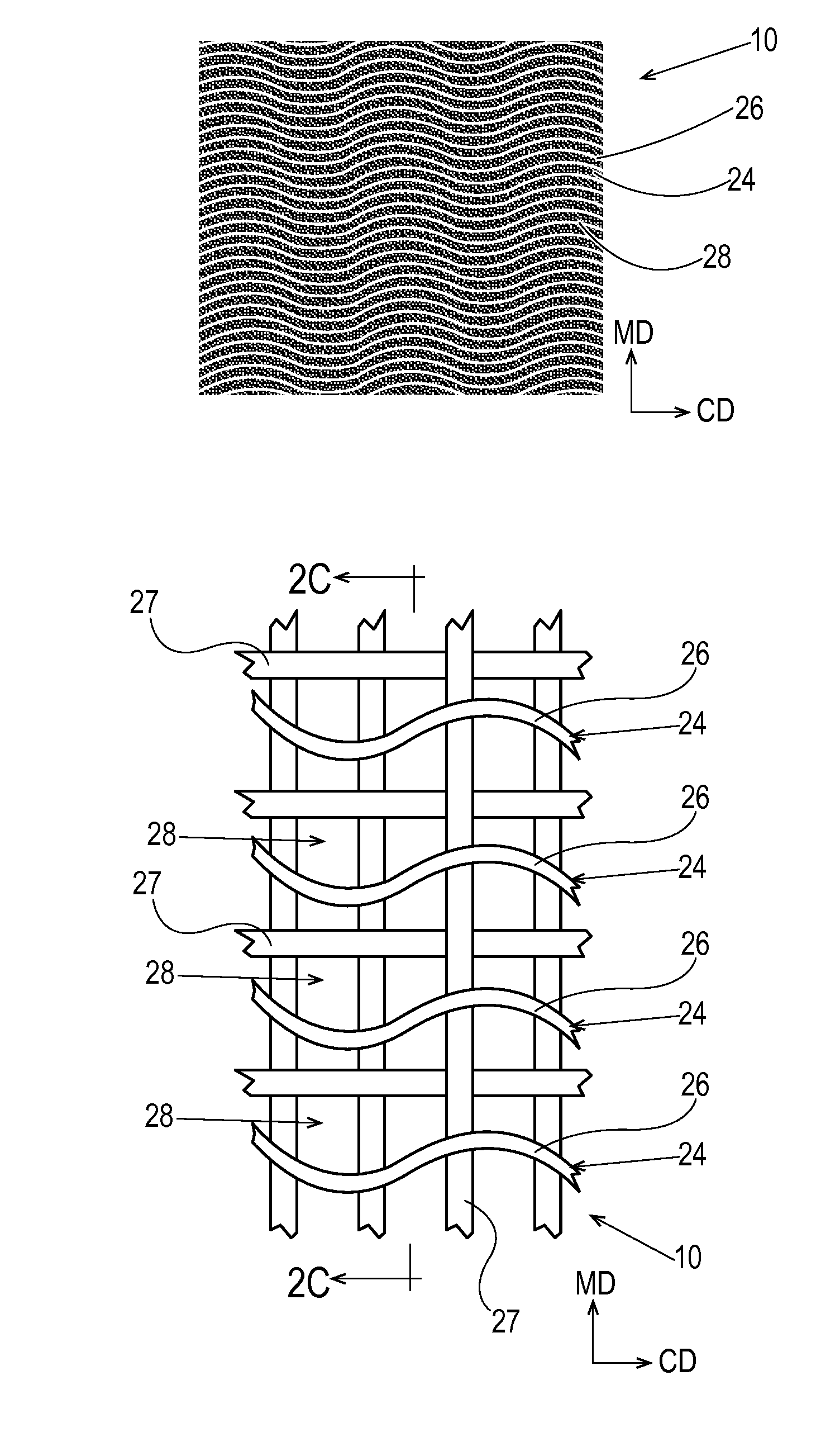 Sanitary Tissue Products with Superior Machine Direction Elongation and Foreshortening Properties and Methods for Making Same