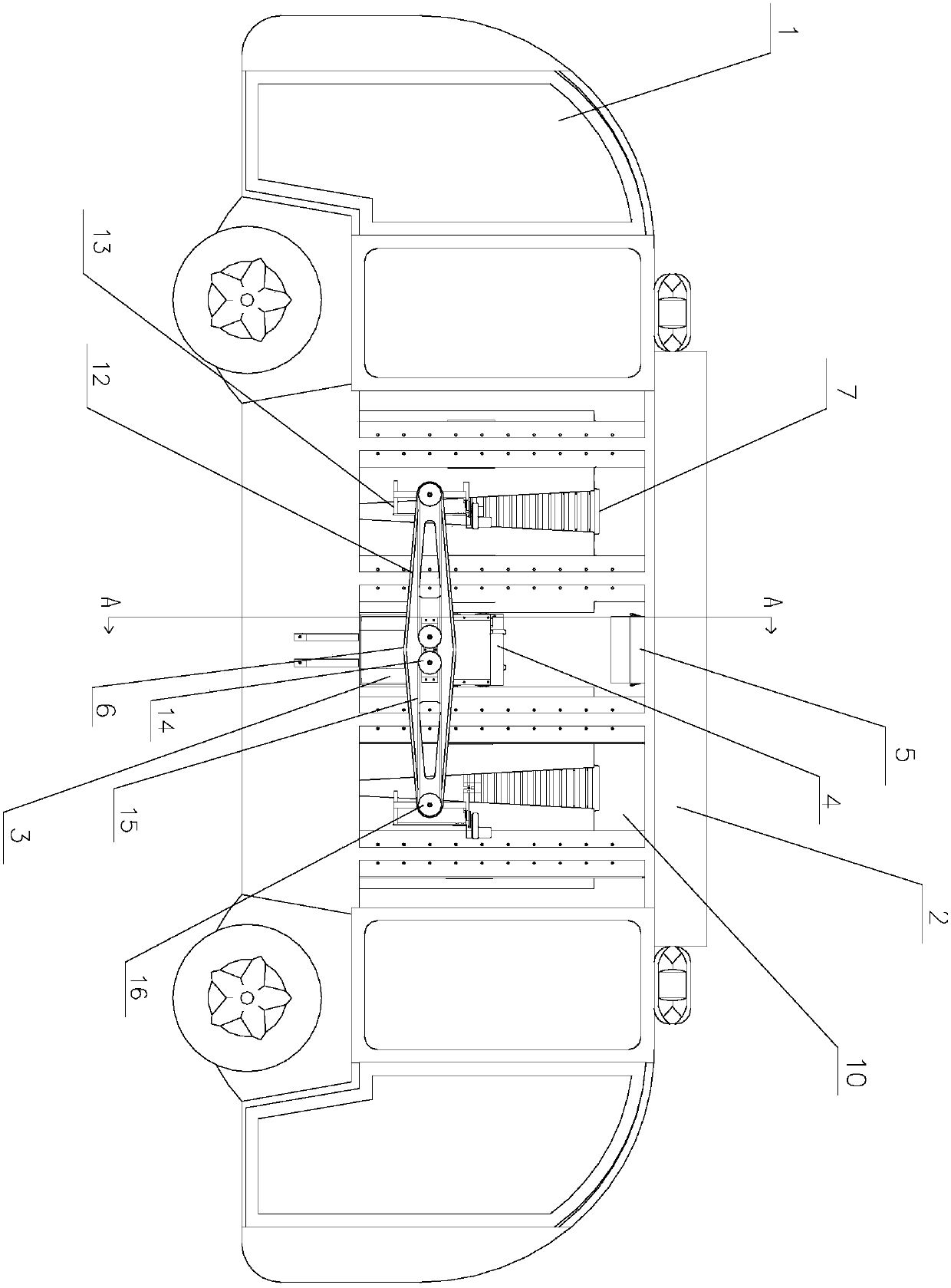 Automatic arranging and retrieving vehicle for foldable cones