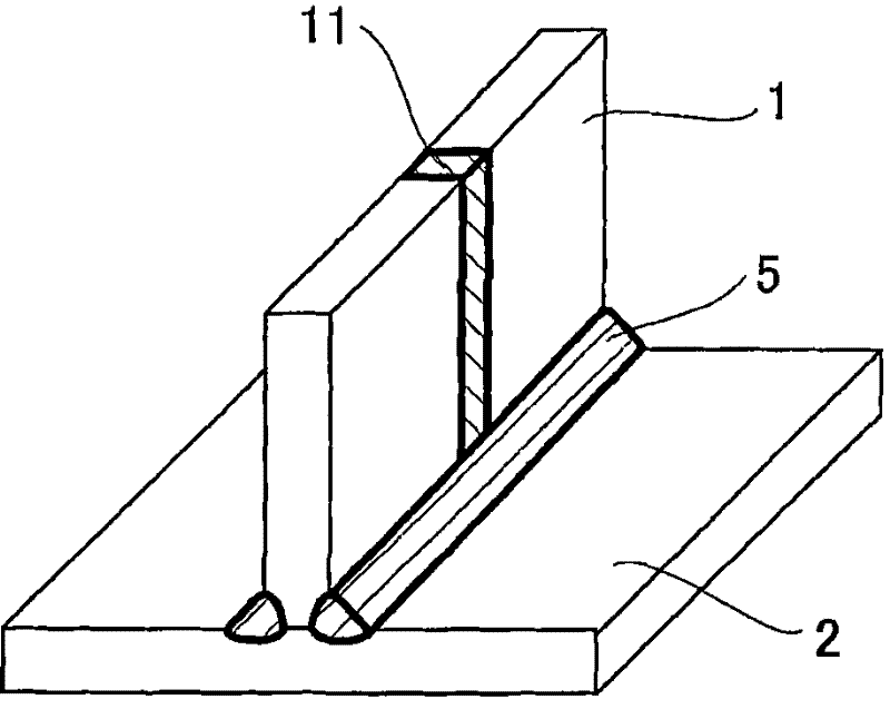 Welded structure excellent in brittle-cracking propagation stopping characteristics