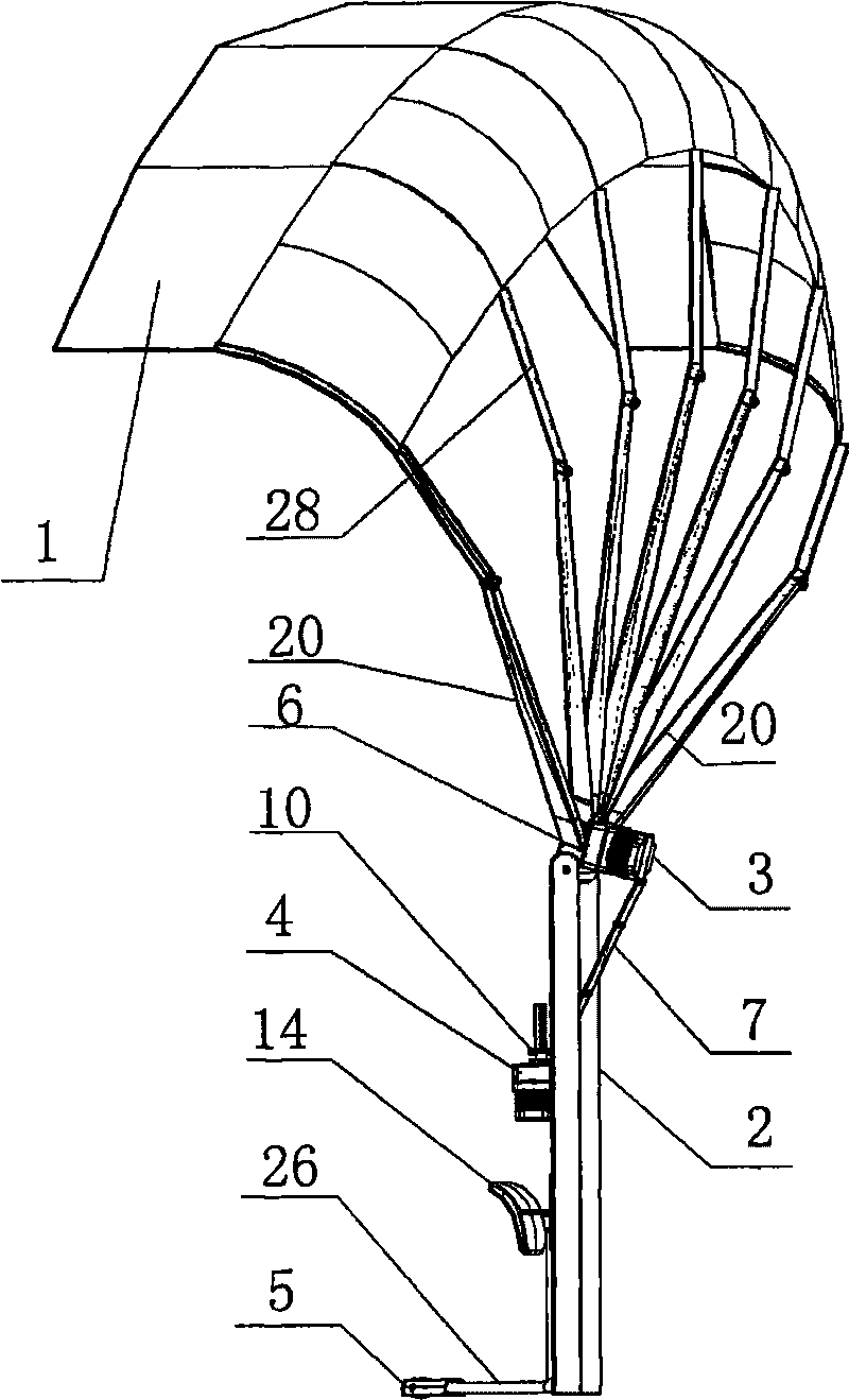 Fully automatic automobile canopy