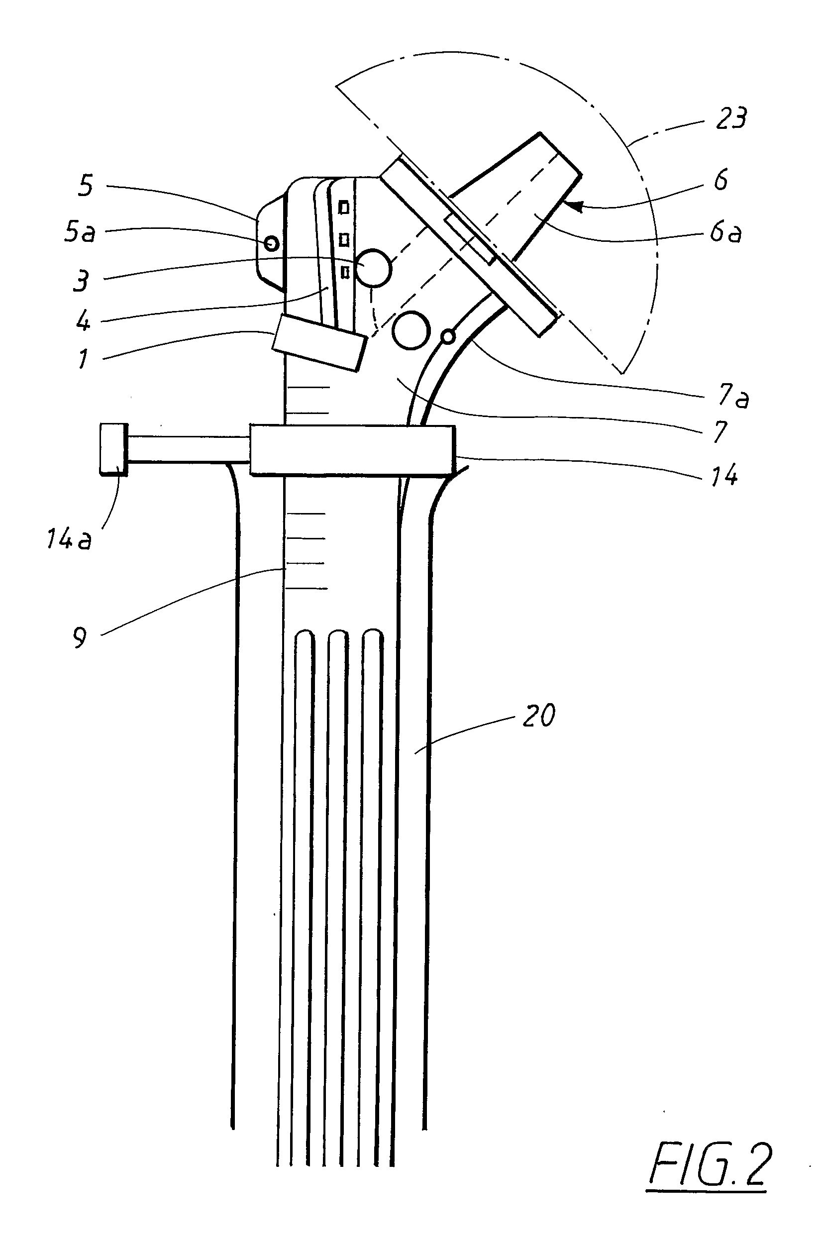 Shoulder prosthesis and a system for implanting a shoulder prosthesis