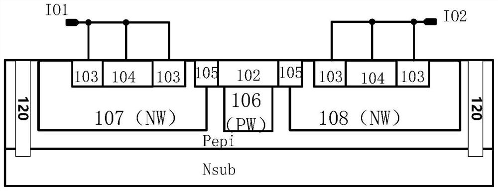 Bidirectional silicon-controlled rectifier