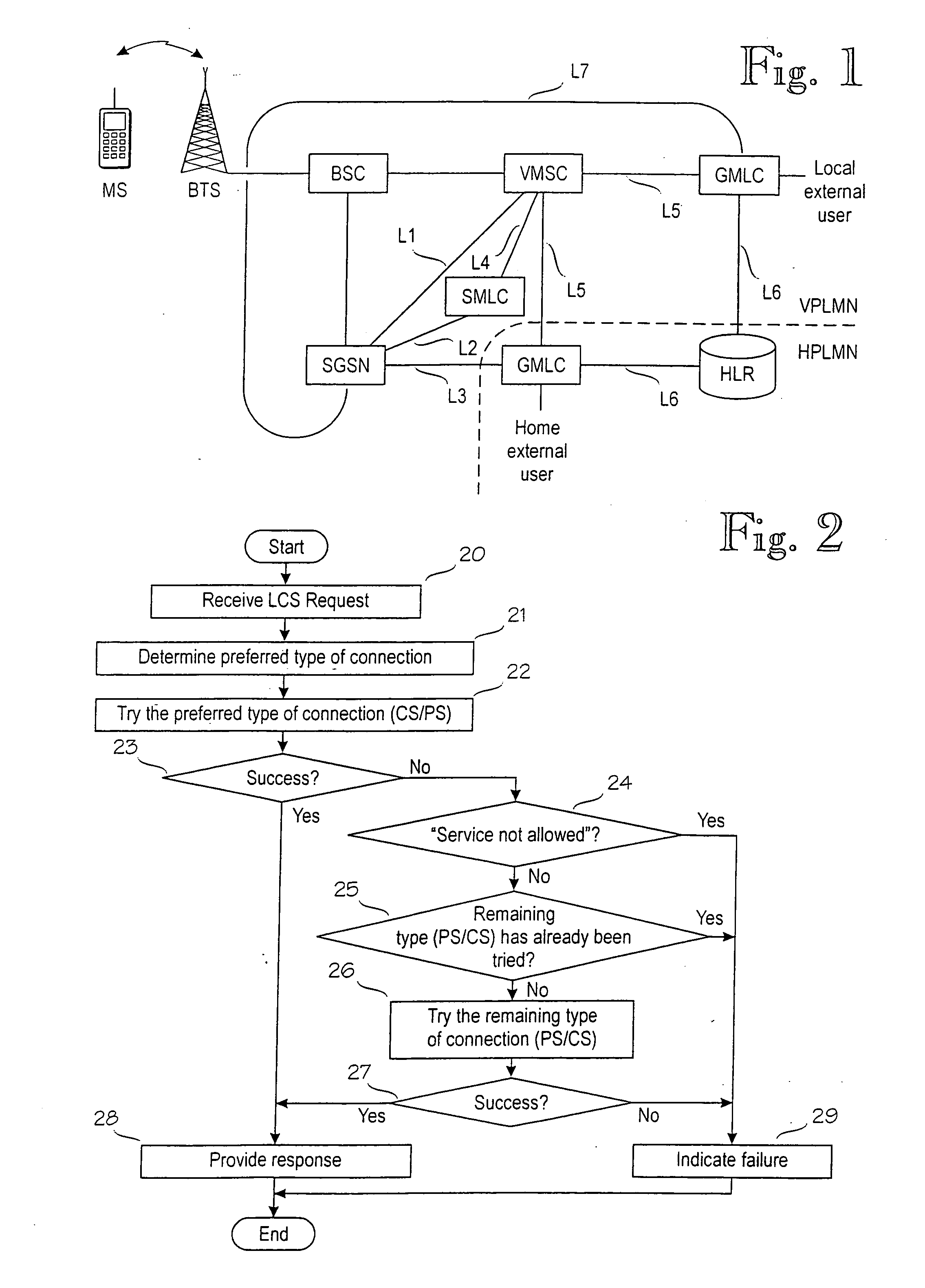 Location services in a packet radio network